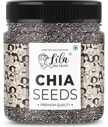 LILA DRY FRUITS Chia Seeds 250g Vegan, Gluten-Free, High Fiber Omega-3 Superfood