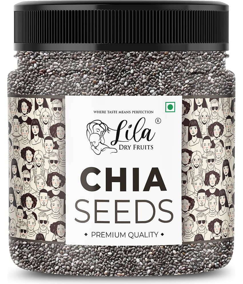 LILA DRY FRUITS Chia Seeds 250g Vegan, Gluten-Free, High Fiber Omega-3 Superfood