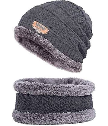 Kapalin Pack of 1 Cotton Men's Cap ( Grey )