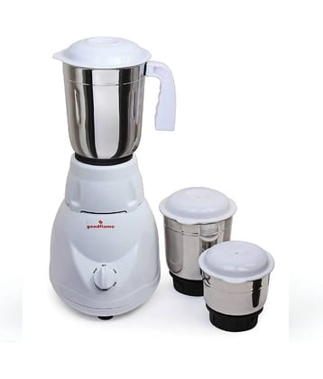 Goodflame Fest Mixer Grinder 500 Watt 3 Jars Stainless Steel Mixer Grinder(Mixer Grinder,White)