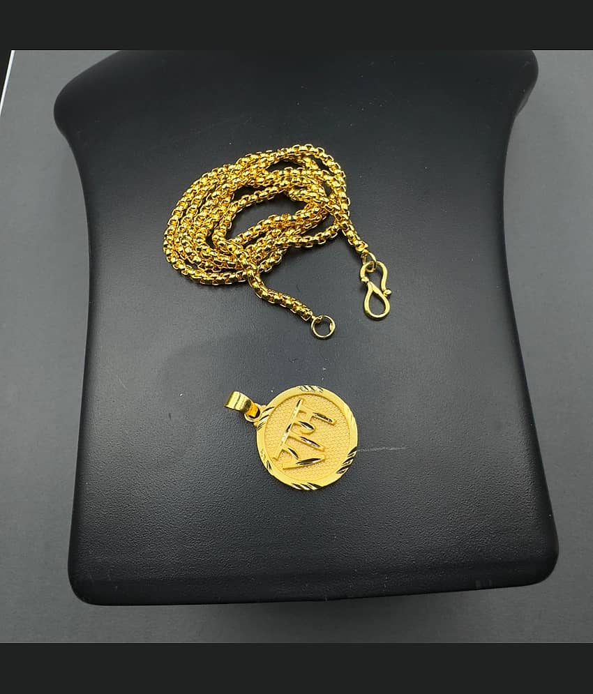 AKLINA Gold Religious Pendant With Chain ( Pack of 1 )