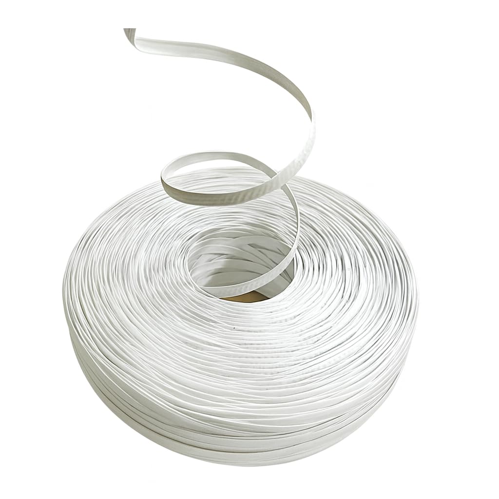 Off White � Packing Strip (Pack of 1 Roll) � Plastic Sutli Rope for Packing � Twine for Home, Garden & Commercial Use � Strong Binding & Tying Strip � General Purpose Packaging Rassi