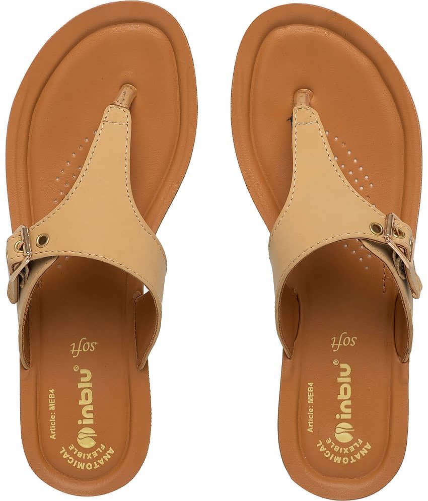 Inblu Black Women's Thong Flip Flop