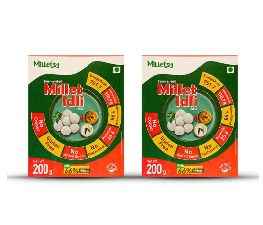 Milletsy Millet Idli Instant Mix Pack of 2 | 200 g each