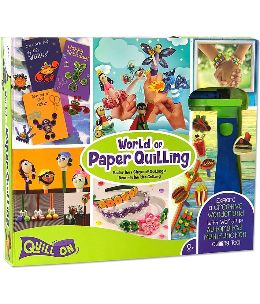 Quill On World of Paper Quilling - Fun Craft Kit - Perfect Gift for Girls and Boys of 8 Years and Above