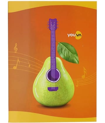 Navneet Youva | Soft Bound Attractive Design Notebook | Jumbo Size 18 cm x 24 cm | Single Line Wide Ruled | 172 Pages | Pack of 12