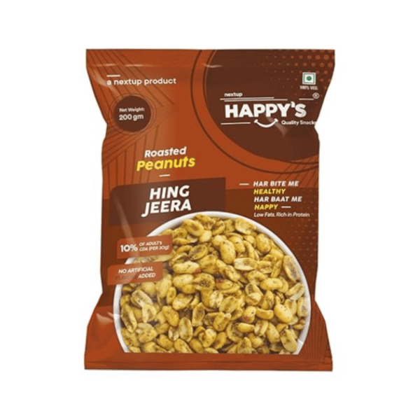 Happy's Roasted Peanuts Hing Jeera - 200 gm