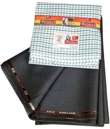 KUNDAN SULZ GWALIOR Multi Poly Blend Unstitched Shirts & Trousers 2 Pant and 2 Shirt Pieces