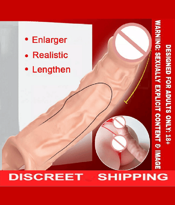 KaamYog-Baile Sex Toys Vibrating Penis Sleeve Extender Reusable Cock Ring and Penis Sleeves Dildo Realistic
