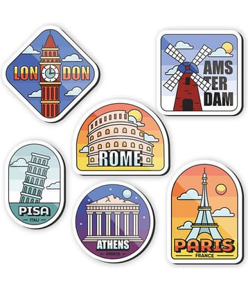 Saf Wood Fridge Magnet - Pack of 6