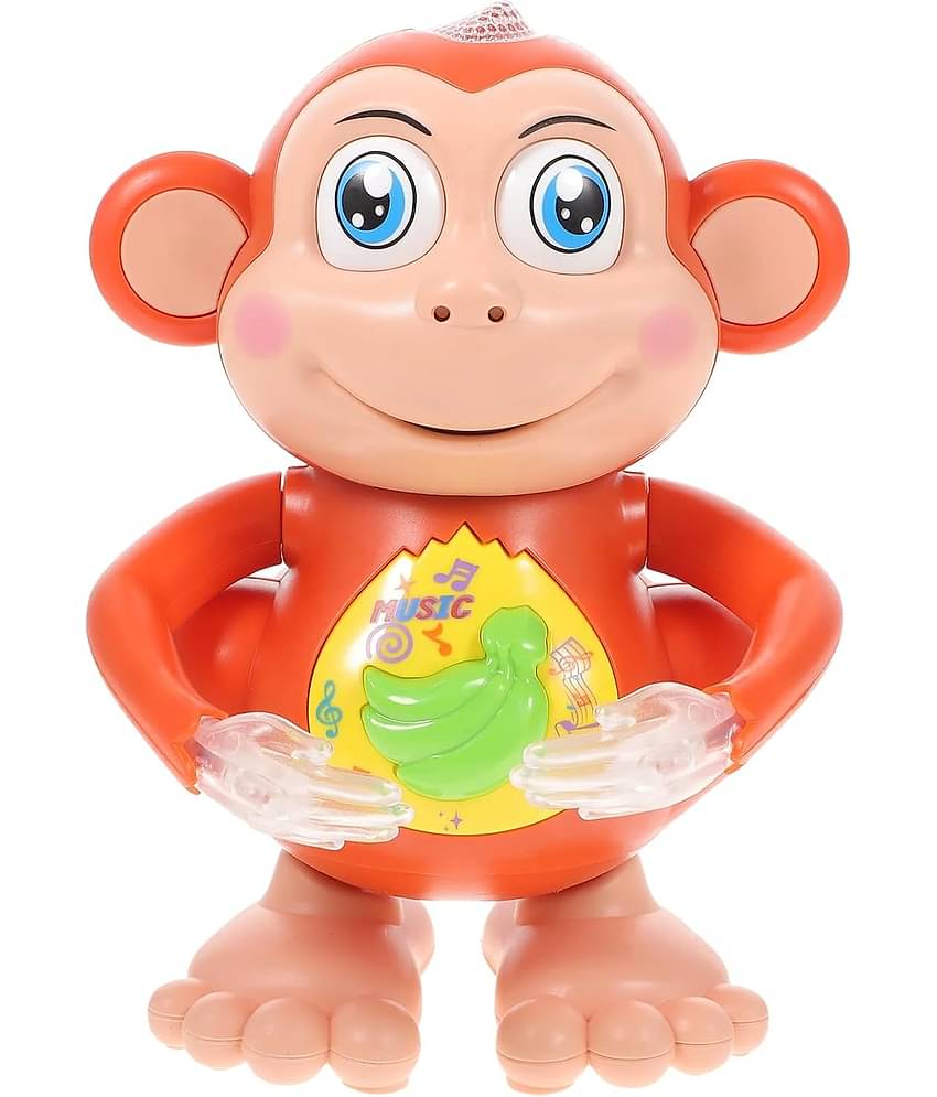 Monkey Toy with Musical Features Hand-Flapping and Left-Right Movements Toy for Kids (Multicolor)