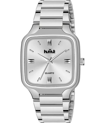 HMXT Silver Stainless Steel Analog Men's Watch