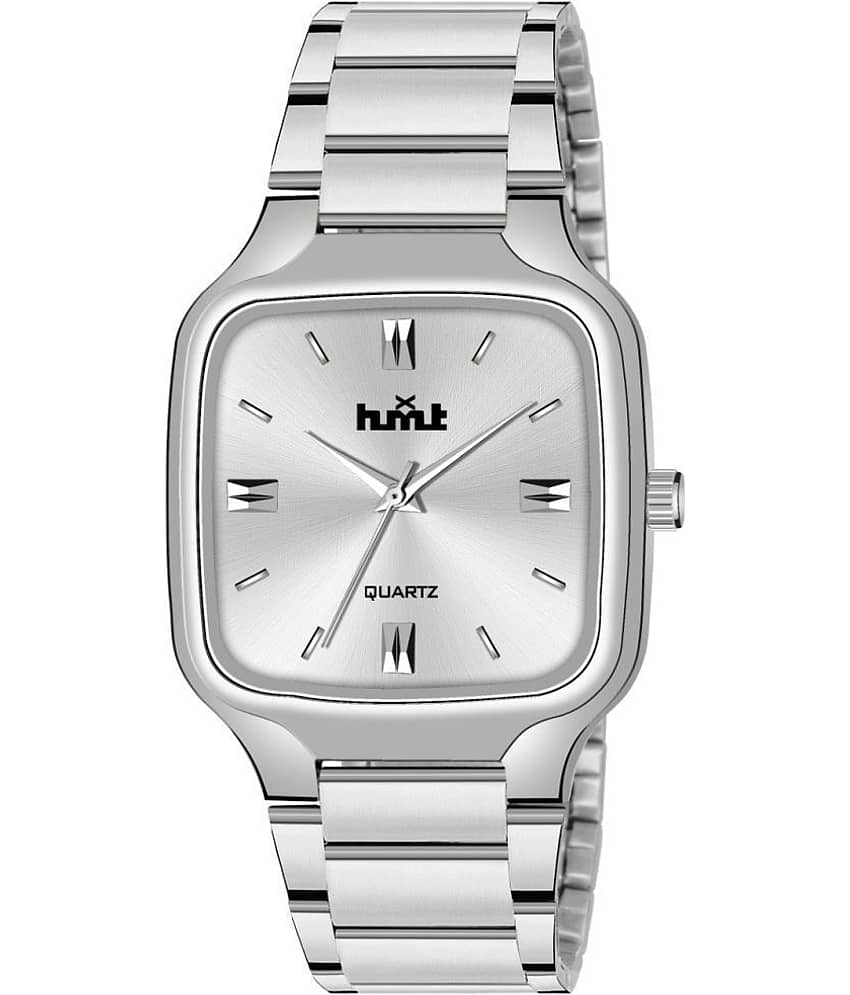 HMXT Silver Stainless Steel Analog Men's Watch