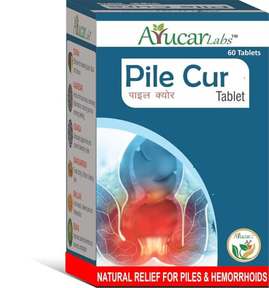 Pilecur Ayurvedic Tablets | Natural Relief for Bavaser, Piles & Hemorrhoids | Supports Smooth Bowel Movements & Digestive Health | 60 Tablets