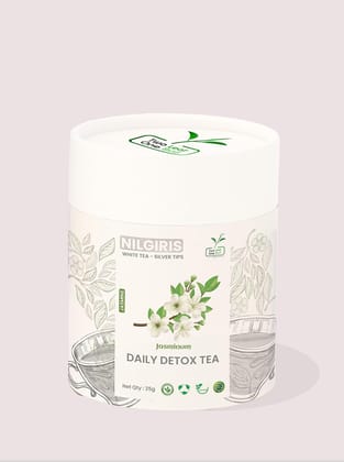 Two Leaf One Bud Nilgris White Tea - Silver Tips - Jasmine 25 Gms