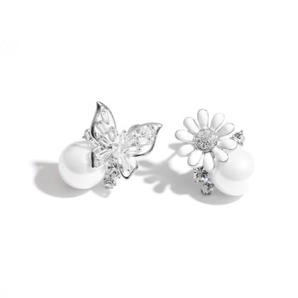 Bianca Studs | 925 Silver Earrings for Women-Silver