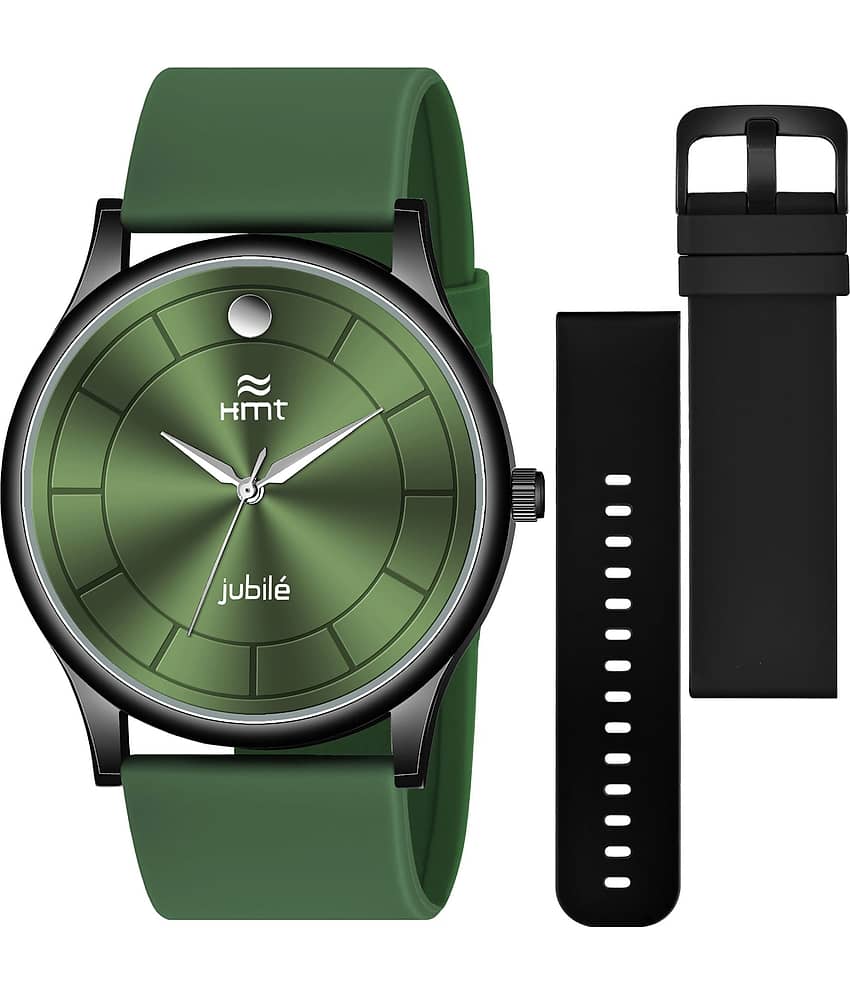 HAMT - Green Silicon Analog Men's Watch
