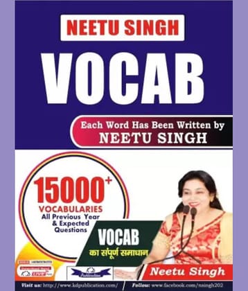 Neetu Singh : VOCAB 15000+ | Bilingual Edition | 2023 Examination | Kd Publication |