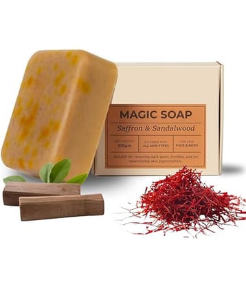 WRIXTY Magic Sandalwood Saffron GHARSoap Deep Cleansing Brightening Glowing Skin Removes Dirt Grime Naturally