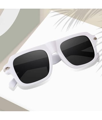 Peter Jones Light Grey Square Sunglasses ( Pack of 1 )