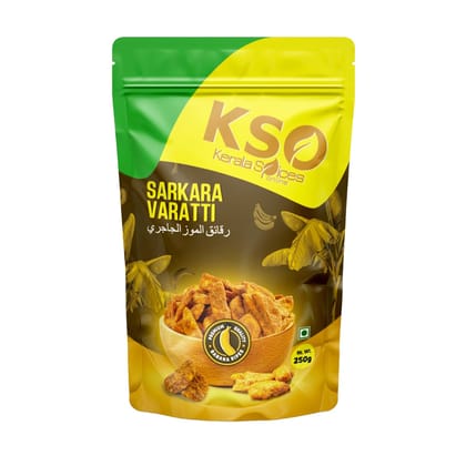 Kerala Spices Sharkara Varatti 250 gm | Traditional Jaggery-Coated Banana Chips | Sweet & Crunchy Snack Kerala Spices Sharkara Varatti 250 gm | Traditional Jaggery-Coated Banana Chips | Sweet & Crunchy Snack