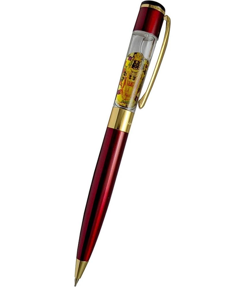 UJJi Shri Ram Lalla Metal Pen in Brass Material Twist Mechanism Ball Pen
