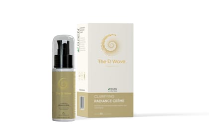 The D Wave Clarifying Radiance Cremefor Bright Skin & Radiant Glow - 30ML | Firmer, Supple and Deeply Nourished Skin | Reduces Signs of Ageing | All Skin Types & Genders