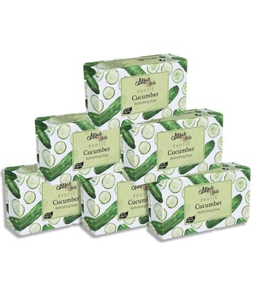 Mirah Belle Organic Cucumber Refreshing Soap Soap 125 g Pack of 6