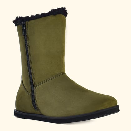 Slays Women Boots 003-Olive Green / 3