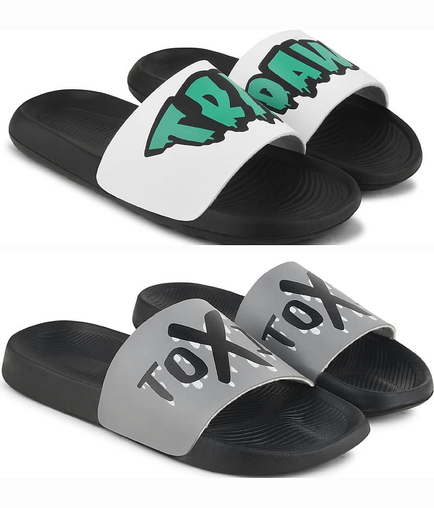 PERY PAO Multi Color Men's Combo Slipper