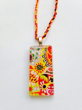 Sunshine Rectangle Glass Pendant