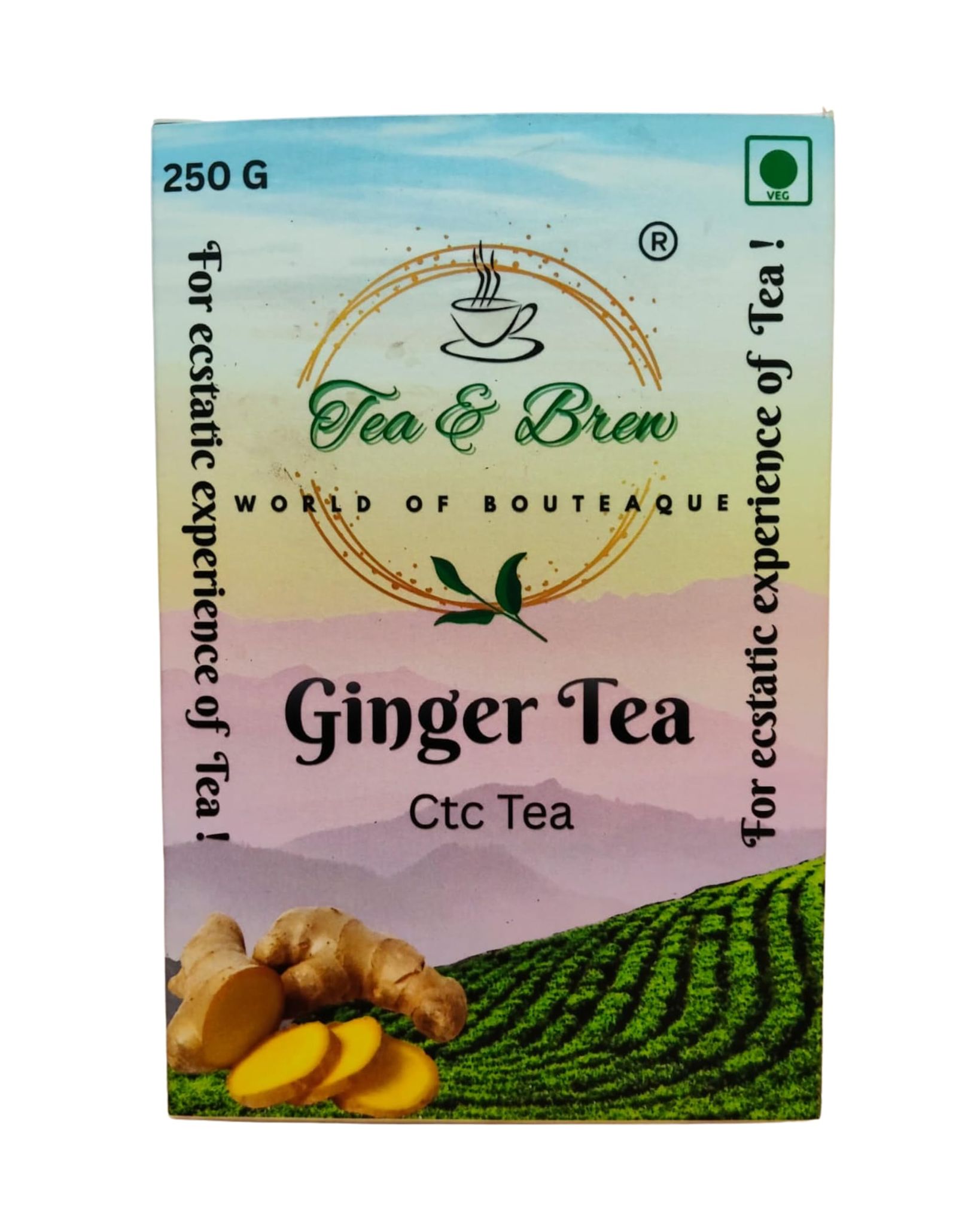 Tea & Brew | Ginger Tea | 250g Box | Pack of 1