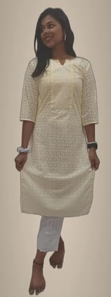 Mom And Me Yellow Georgette Chikankari Kurta (L) | Premium Ethnic Wear | Festive & Party Mom And Me Yellow Georgette Chikankari Kurta (L) | Premium Ethnic Wear | Festive & Party