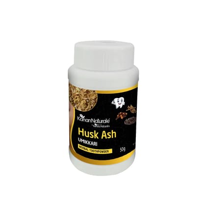 Kerala Naturals  Husk Ash (Umikkari )- Herbal Tooth Powder 100 gm ( 50 gm x 2 Packs )  by Kerala Naturals
