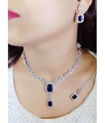 Ladymania Red Alloy Necklace Set ( Pack of 1 )