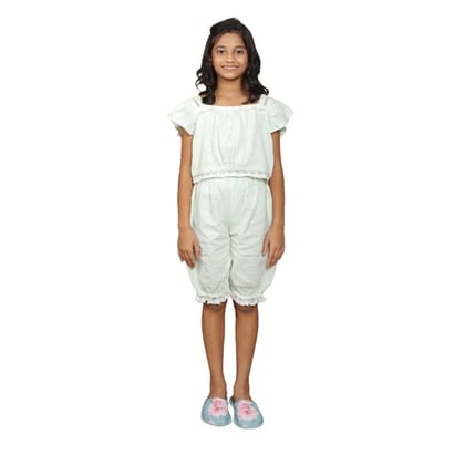 DE CHEVALERiE en Rouge - Mulberry Maize Nightwear- White 5- 6 Years