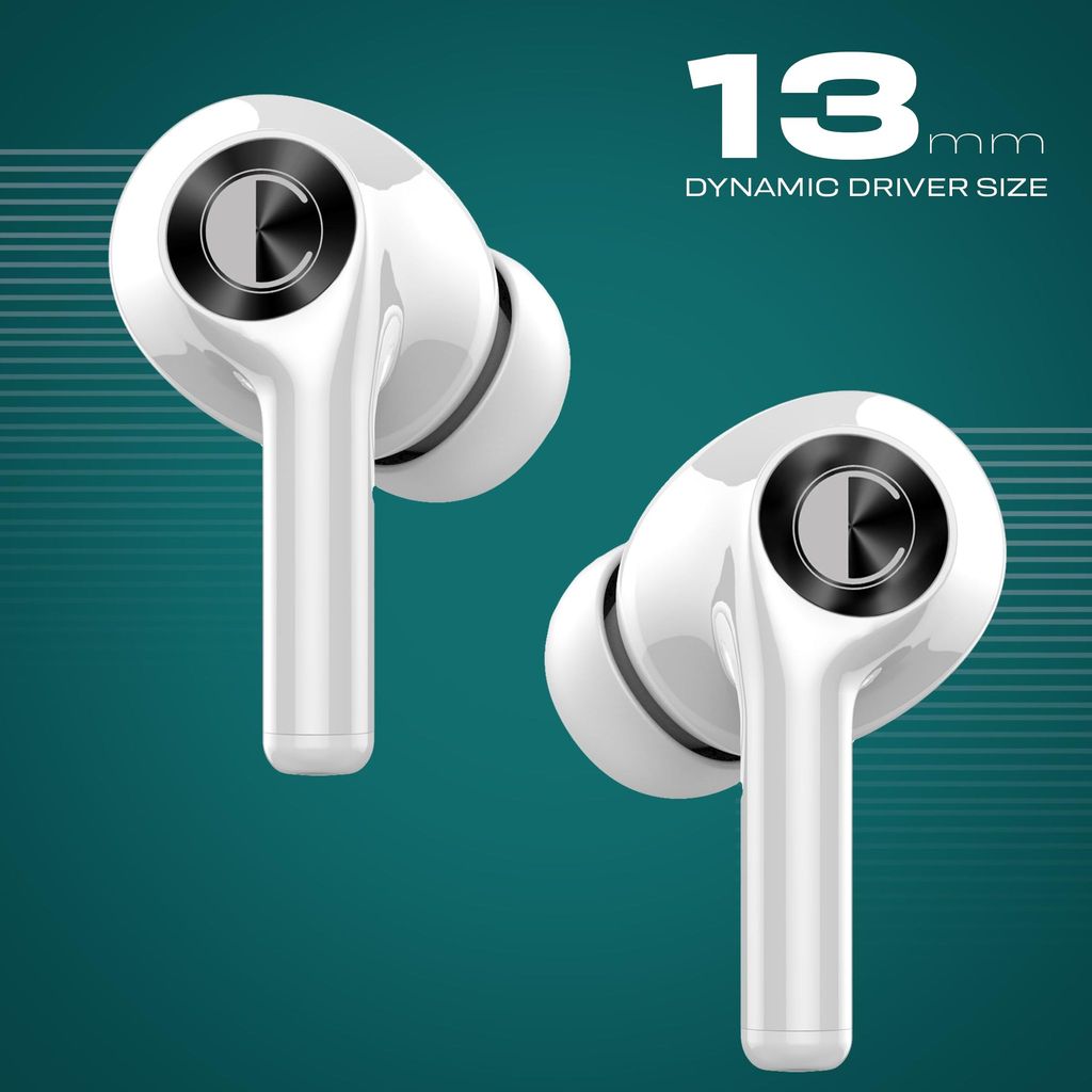 CELLECOR Bropods CB22 Waterproof Earbuds with 45 Hours Playtime| 5.1v Bluetooth | Auto Pairing | 13mm Driver | Voice Assistant | ENC (Green )