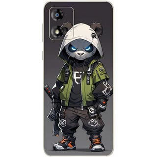 Yug Emporium Moto E13 Ghost Panda 9D (Back Cover, Multicolor)