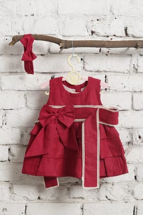Linen Bowie Dress-0-6 months