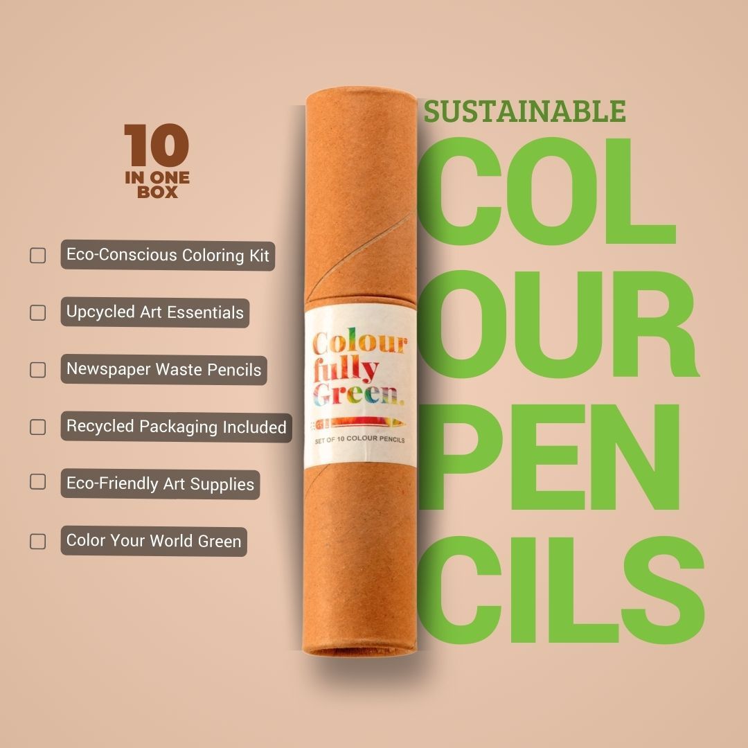 Colorfully green pencils