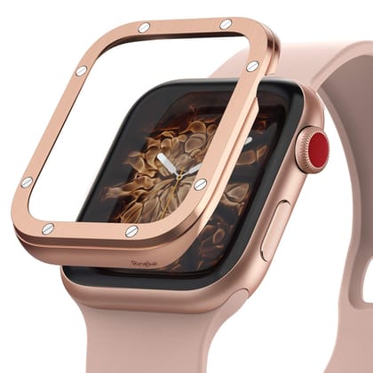 Bezel Styling for Apple Watch 42mm for Series 3 / Series 2 / Series 1 - [Stainless Steel]-42mm - Glossy Rose Gold (AW3-42-41)