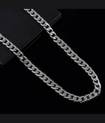 MGSV Silver Plated Alloy Chain ( Pack of 1 )