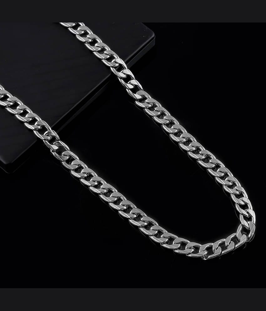 MGSV Silver Plated Alloy Chain ( Pack of 1 )