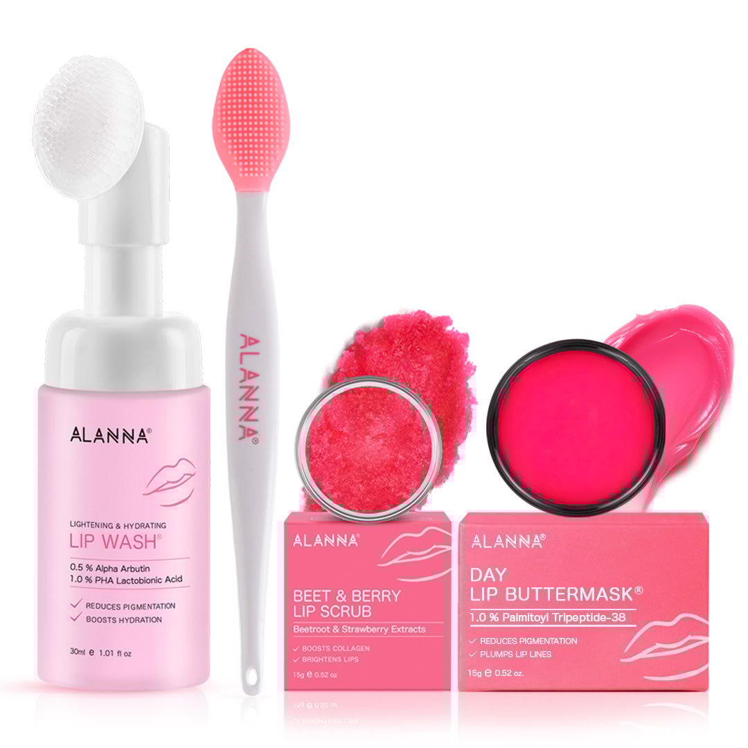 Lip Brighter Kit | Women | 3-Step | LipWash® + Scrub + Night Lip ButterMask®