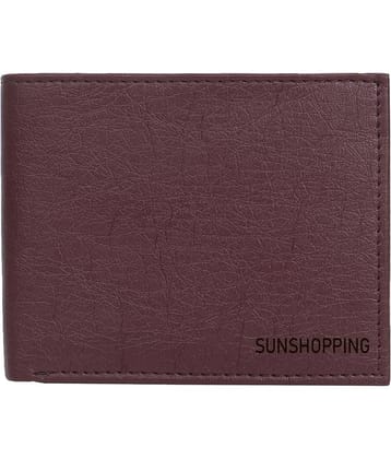 SUNSHOPPING - Brown PU Men's Regular Wallet ( Pack of 1 )