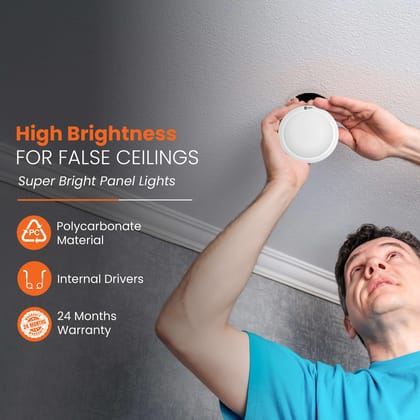 Backlite Trim Recess Panel LED Ceiling Light 6W / Cool White