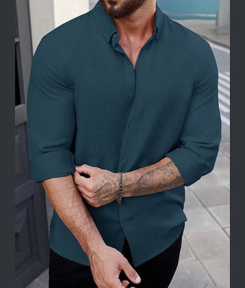 Eyebogler Poly Cotton Regular Fit Solids Full Sleeves Men's Casual Shirt - Multi ( Pack of 1 )