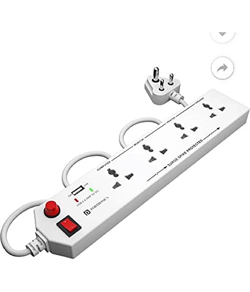 Portronics 4 socket Surge Protector