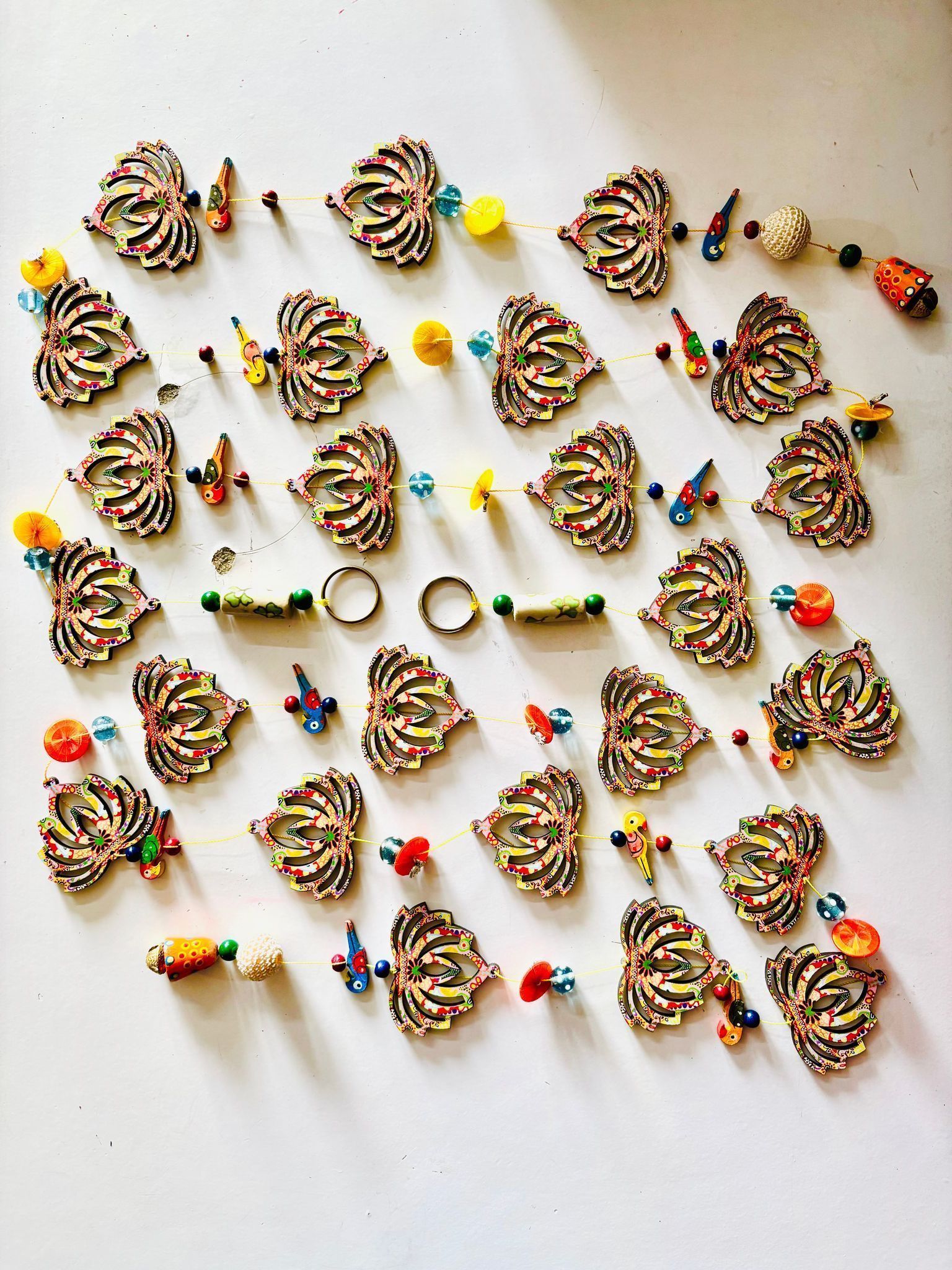 Sustainable Lotus Wall Hanging – 6 ft