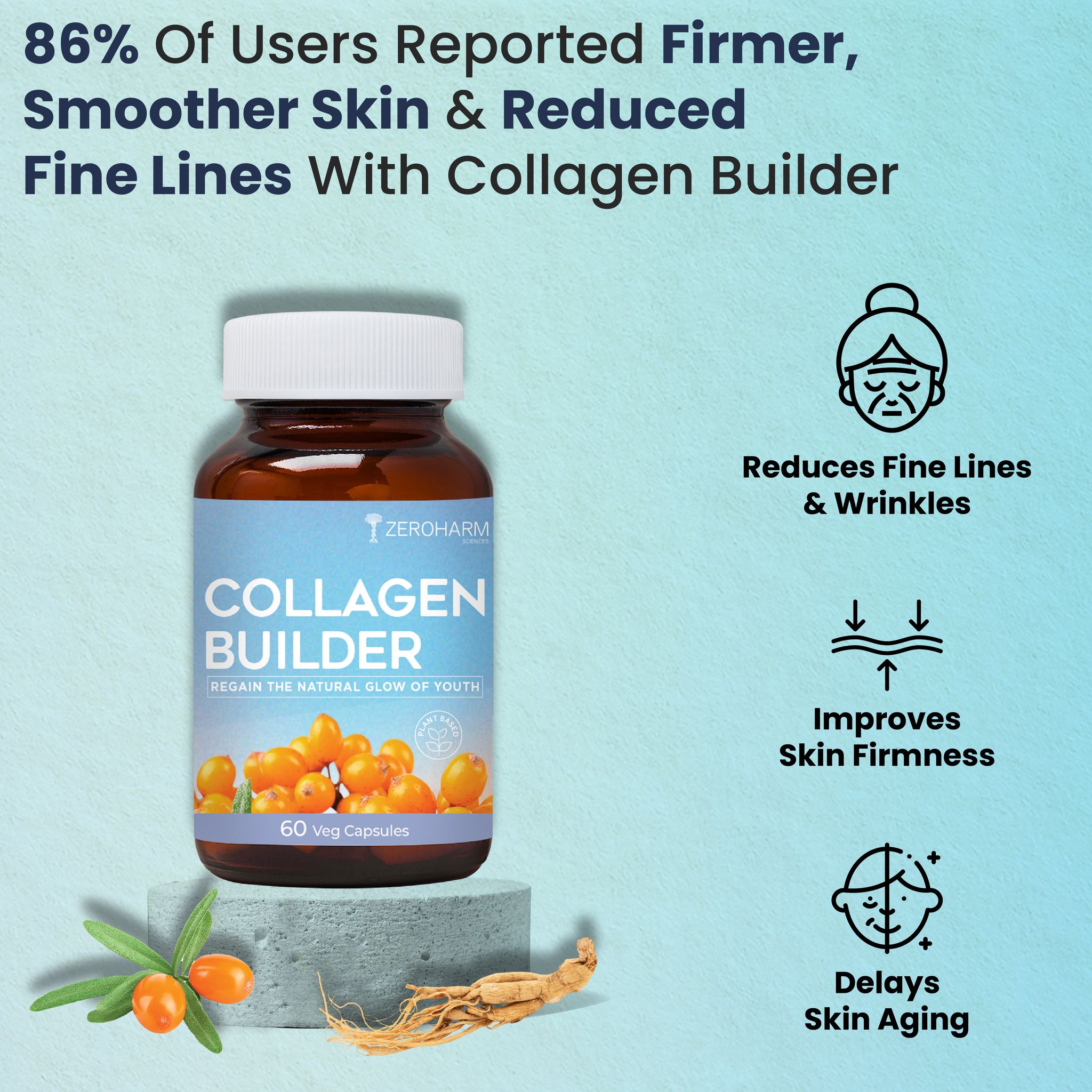 Collagen Builder Capsules for Skin Whitening 60 Capsules